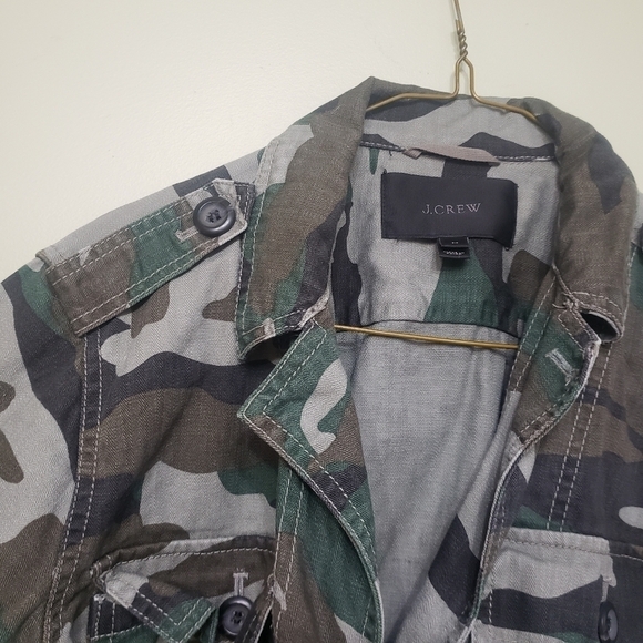 J Crew Camo Jacket Size Medium - Picture 4 of 6